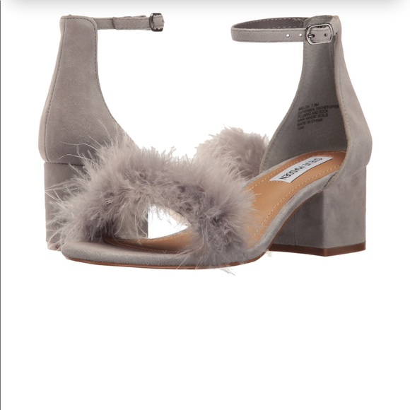 fuzzy heels steve madden